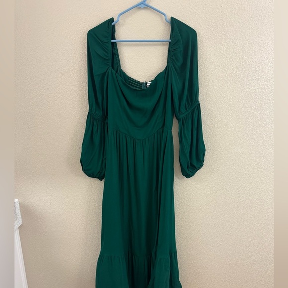 Reformation Mica Puff Sleeved Tiered Midi Dress - Picture 3 of 10